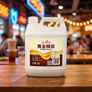 5KG Bottle Commercial Grade Golden Syrup, Flavoring Additive for Fruit Beverage & Bubble Tea